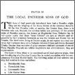 The Local Universe Sons of God