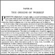 The Origins of Worship