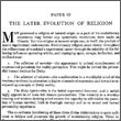 The Later Evolution of Religion
