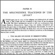 The Melchizedek Teachings in the Levant