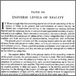 106. Universe Levels of Reality