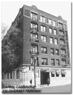 530 Diversey Parkway where the Shermans lived from 1942 to 1947