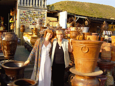 Saskia Raevouri and Jane Ploetz (left) on a trip to Baja California in 2004
