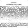 160. Rodan of Alexandria