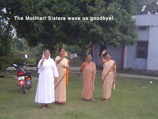 The Motihari Sisters wave us goodbye