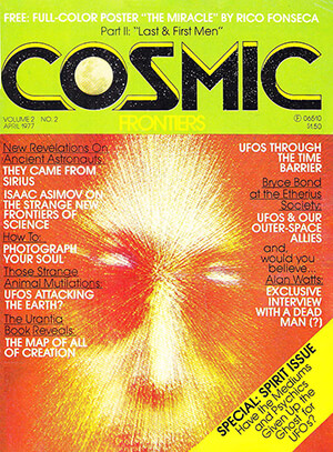 A.A. Zachow , Cosmic Frontiers, April 1977