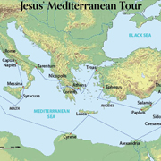 Jesus' Mediterrranean Tour according to the Urantia Book